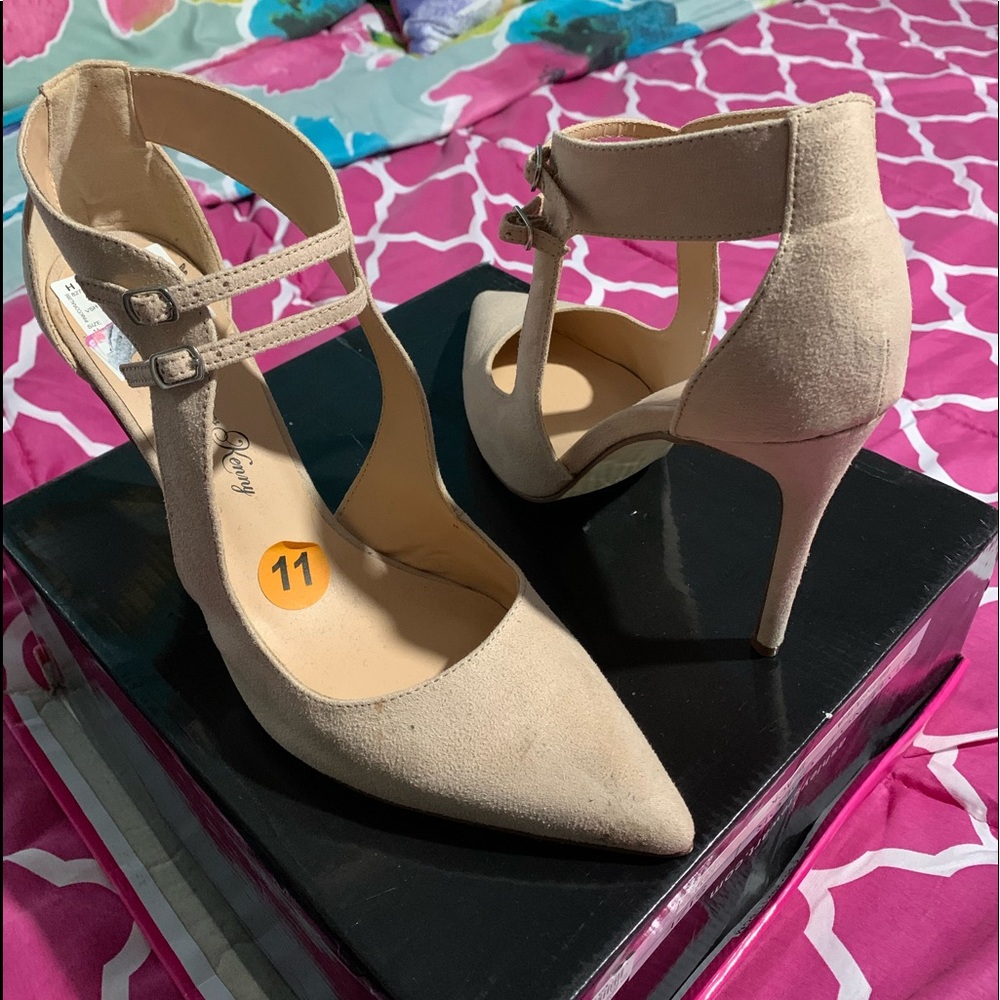 Nude Skinny Heels